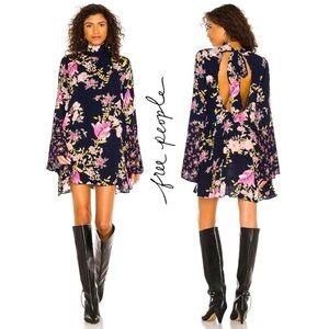 FREE PEOPLE Tate Floral Pink Blue
Midnight Tunic Dress NWT